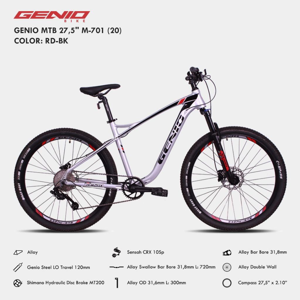 MTB GENIO M701 SIZE 27,5 M ORIGINAL BY UNITED