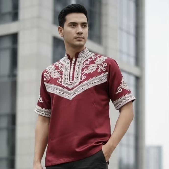 KOKO MUSLIM BORDIR STIK CORNELI ALBIS ALGINA FASHION BISA REQUEST MOTIF BORDIR CUSTOM