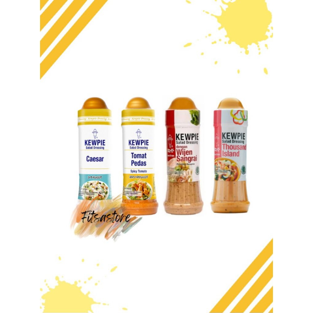 

Kewpie Salad Dressing Wijeng Sangrai, Thousand Island, Tomat Pedas, Caesar 200 ml