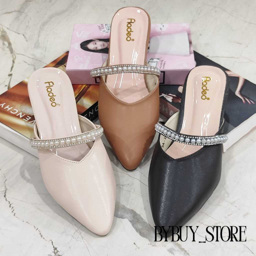 Sandal Wanita Termurah hak 3 cm FLADEO (MUTIARA)