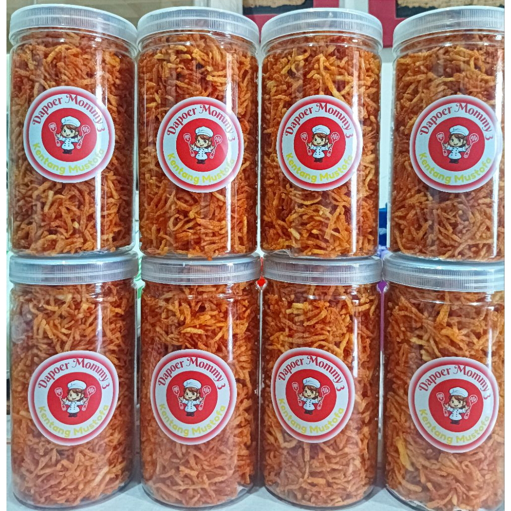 

Kentang Mustofa Pedas Manis Mix Teri Medan Uk Toples 1.000 ml Renyah Enak Homemade Fresh
