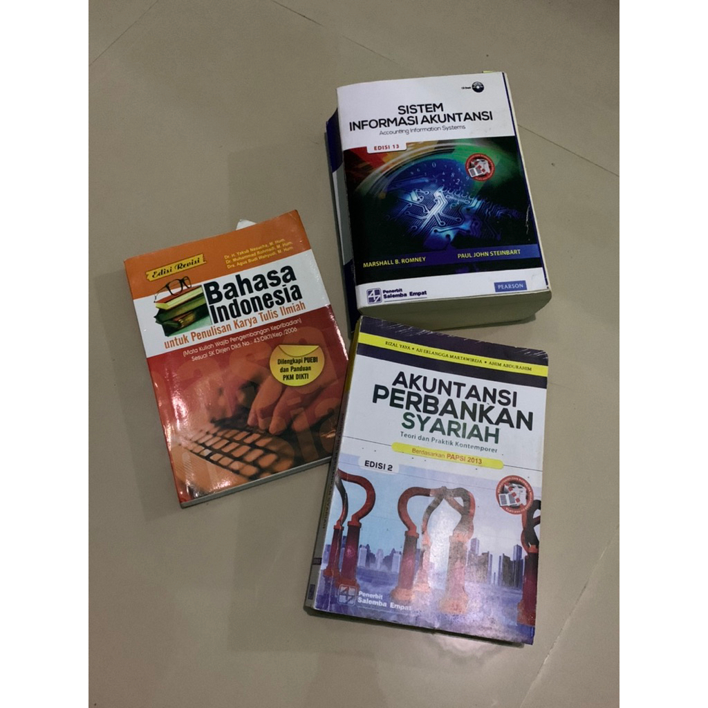 BACA DESKRIPSI [PRELOVED] BUKU SISTEM INFORMASI AKUNTANSI/BUKU AKUNTANSI PERBANKAN SYARIAH/BUKU BAHA