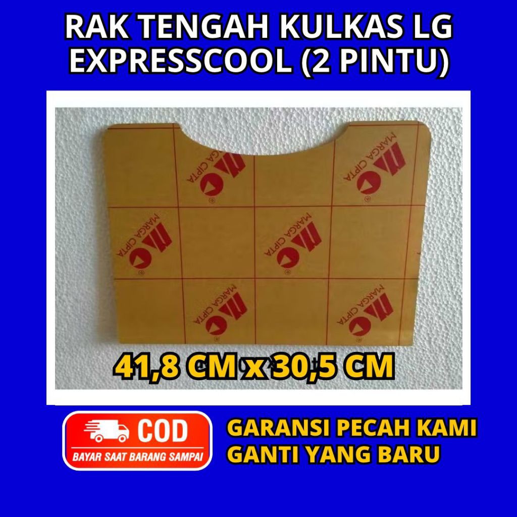 Rak Tengah Kulkas LG Expresscool 2 Pintu - Rak Tengah Kulkas LG GNU 2 Pintu - Rak Akrilik Kulkas LG 