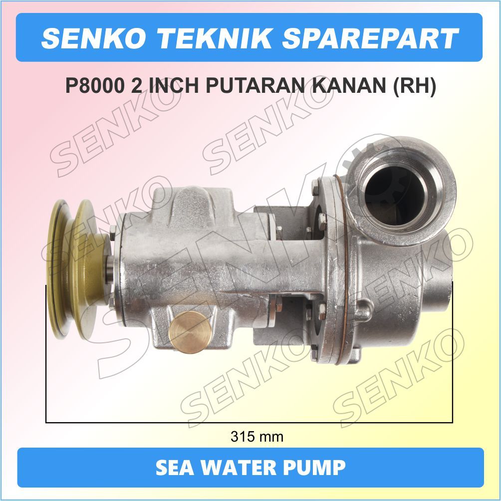 P8000 2" RH SEA WATER PUMP / POMPA AIR LAUT / POMPA KEONG / POMPA STAINLESS / POMPA SIRKULASI