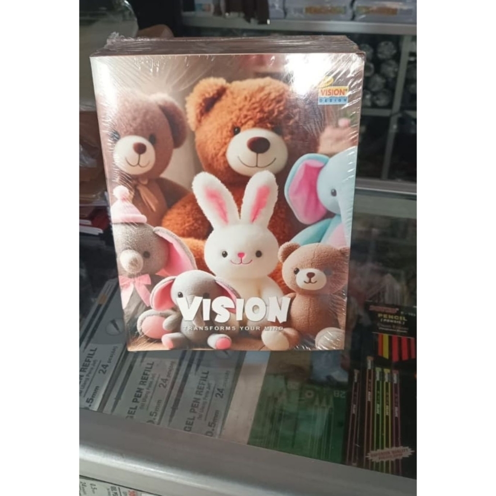 

BUKU TULIS VISION 58LEMBAR (1PAK ISI 10BUKU-58LEMBAR )