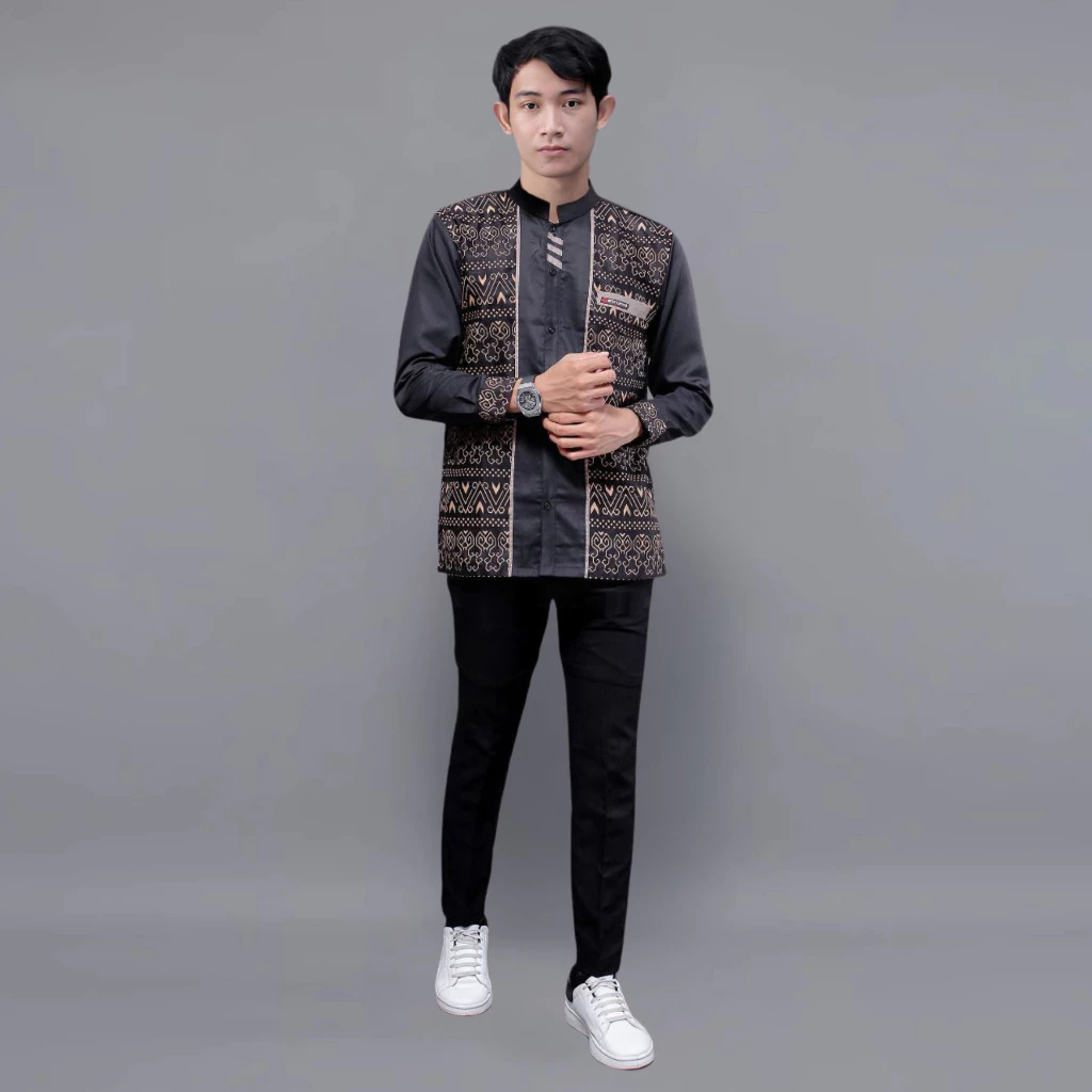 Baju koko Batik Muslim Elegan modern