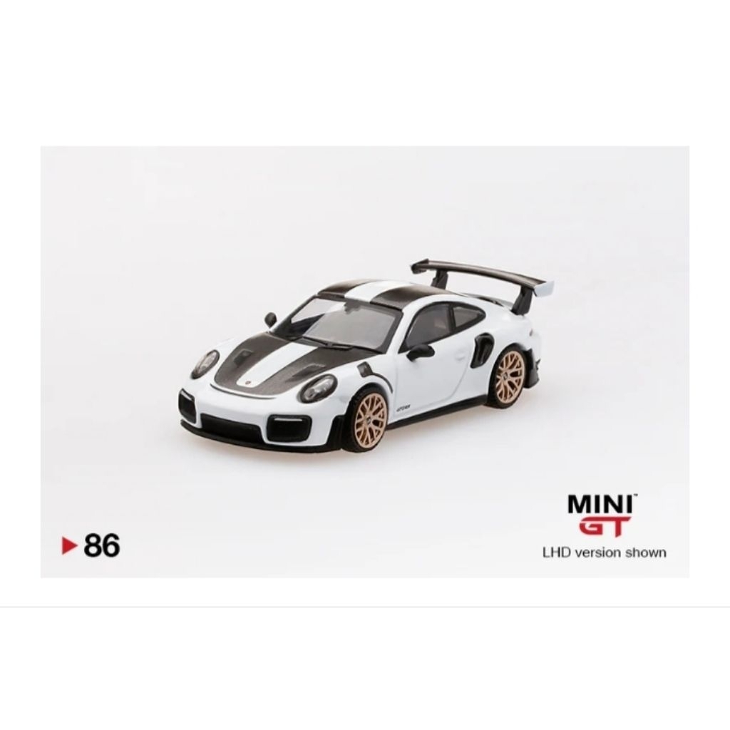 Mini GT 1:64 Porsche 911 GT2 RS GT White Metalic No.86