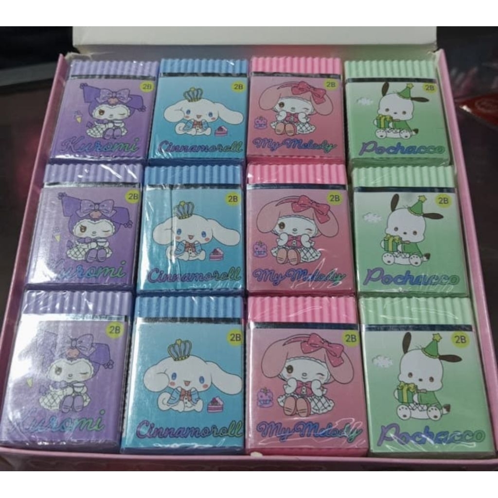 

Penghapus Motif Pom Pom Purin & Friends Mix 24pcs || Stip Kuromi Cinnamoroll
