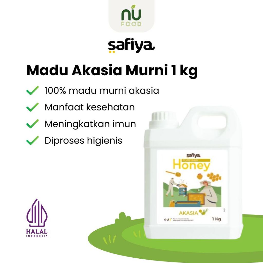 

Safiya Madu Murni Akasia 1 Kg Murni Antioksidan Tinggi Halal