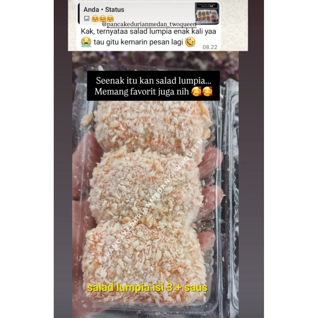 

Salad Lumpia isi 3/lumpia salad/dimsum goreng