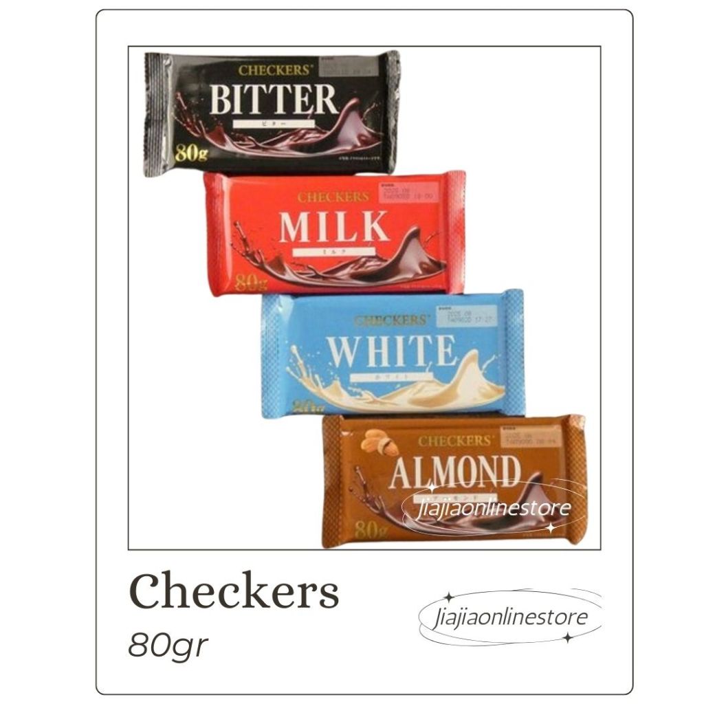 

Chocolate Bar Checkers Chocolate Bar Cokelat Batang Checkers Cokelat Malaysia Batangan Checkers Milk Checkers Dark Choco Checkers Japan