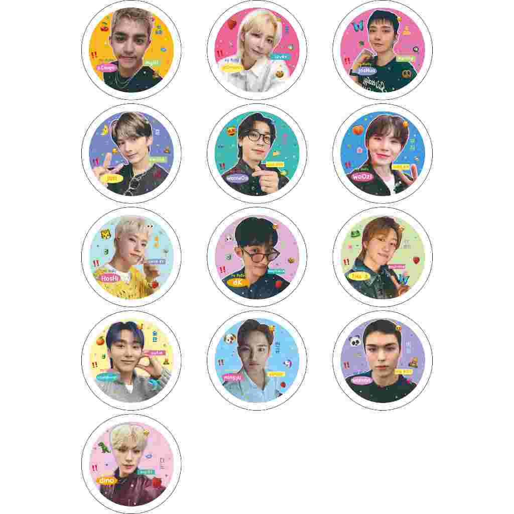 Freebies Kpop PIN BROS SEVENTEEN ALL MEMBER OT13 SEVENTEEN isi 13 bh pin all member per paket /Freeb