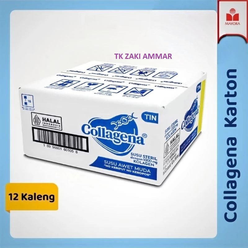 

Collagena Susu Steril Kolagen 1000mg Untuk Kesehatan. 1 Dus isi 12 Kaleng 189 ml
