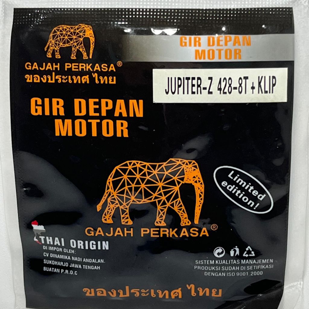 Gir depan 8T Universal Untuk semua jenis motor Yamaha bebek