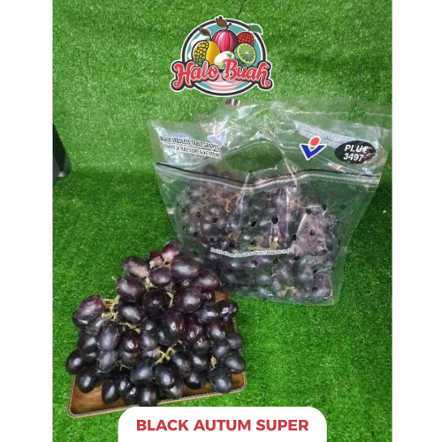 

BUAH Import Sweet Anggur Black Autum Grade Super 1kg