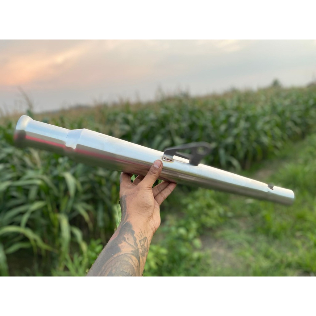 Knalpot motor custom chopper,bobber,british/knalpot botol/Silincer knalpot custom original tebal