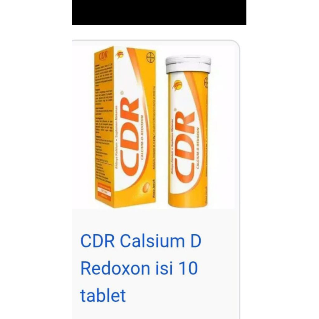 CDR kalsium tulang dan gigi isi 10s / suplemen kalsium dan vitamin tulang dan gigi / mencegah tulang