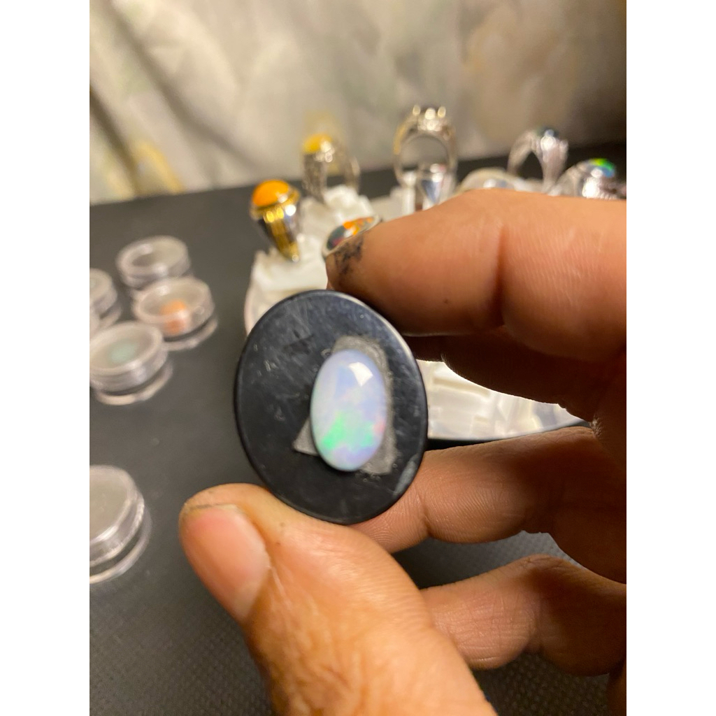 batu akik kalimaya susu top jarong dimensi 14