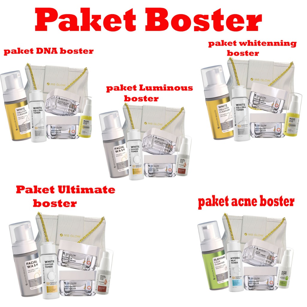 [AKTIVASI]PAKET BOSTER ELIXIR [FREE SERUM ELIXIR DAN MINI DTE]MS GLOW Free SERUM ELIXIR paket wajah 