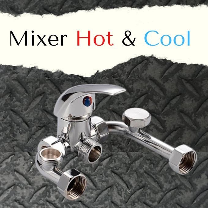 Mixer Kran Air Panas Dingin Tanpa Bongkar Bobok Tembok