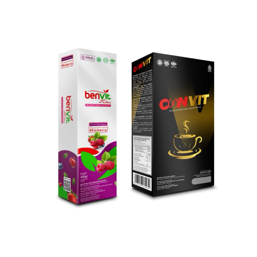 PAKET HEMAT - BENVIT FIBER PLUS COLLAGEN SLIMPACK ISI 3 SACHET - BAB LANCAR - BB TURUN ALAMI - LANGS