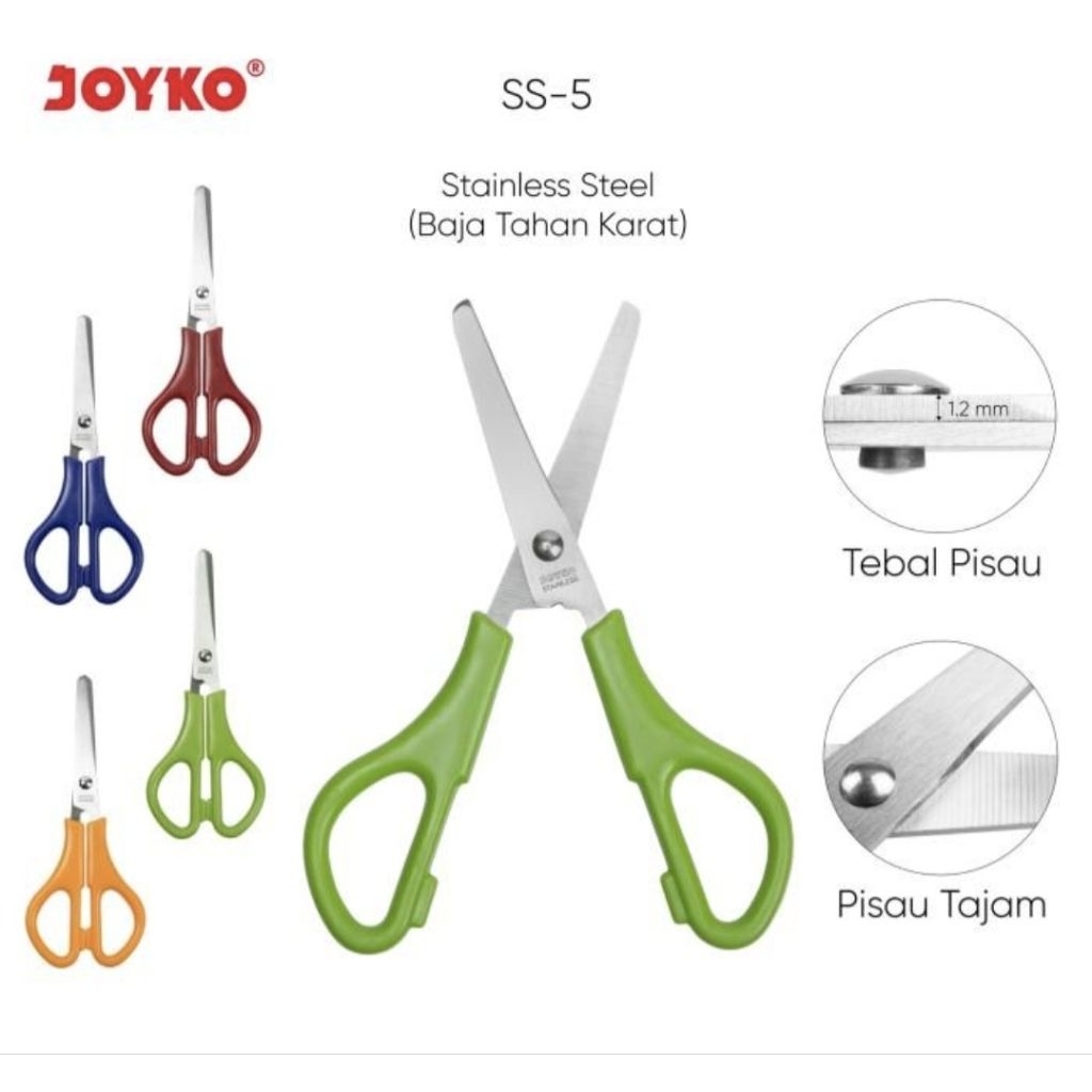 

Gunting Mini Joyko SS 5 DI KIRIM RANDOM