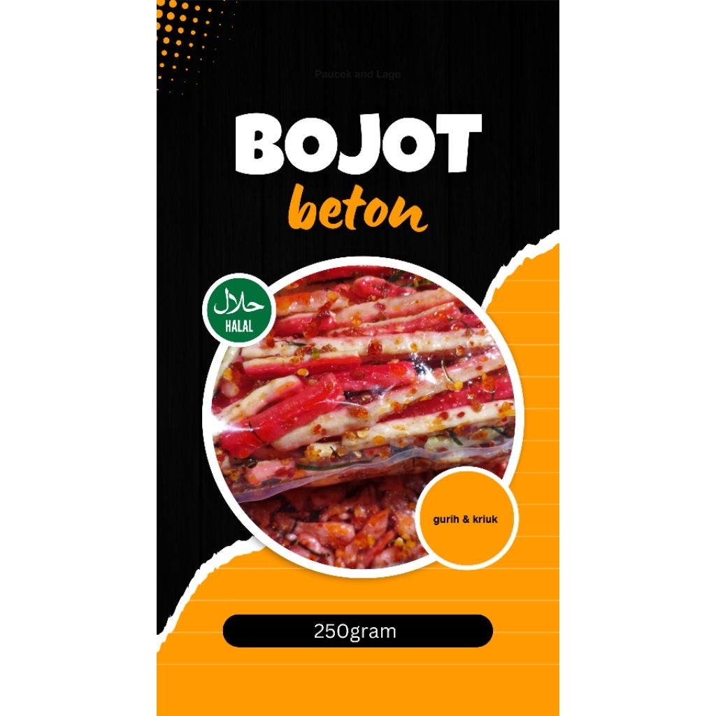 

makanan ringan seblak bojot beton gurih kriuk pedas 250gram