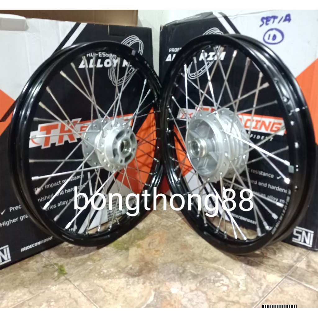 Sepaket Velg TK Racing Ring 17 140 140 Shogun  125 / Shogun R 125  Smash 110 Tromol Jari Jari Tdr