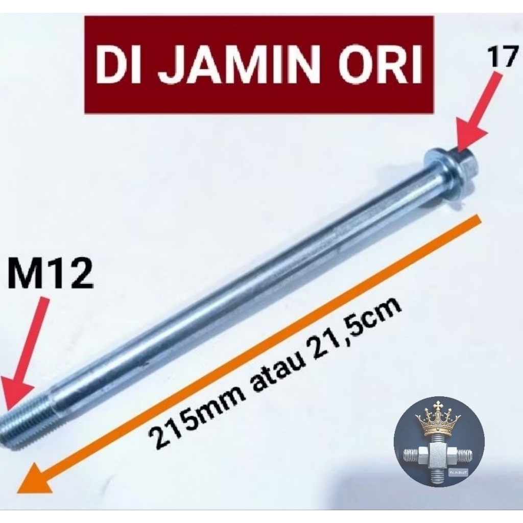 Baut As Roda Depan Suzuki Satria asli Baja Karbon