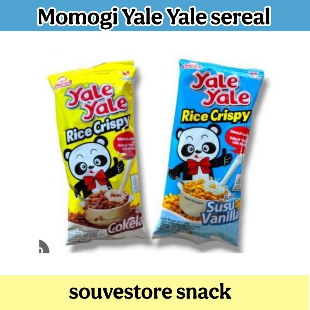 

Yale Yale Rice Crispy cokelat dan vanilla renceng isi 10