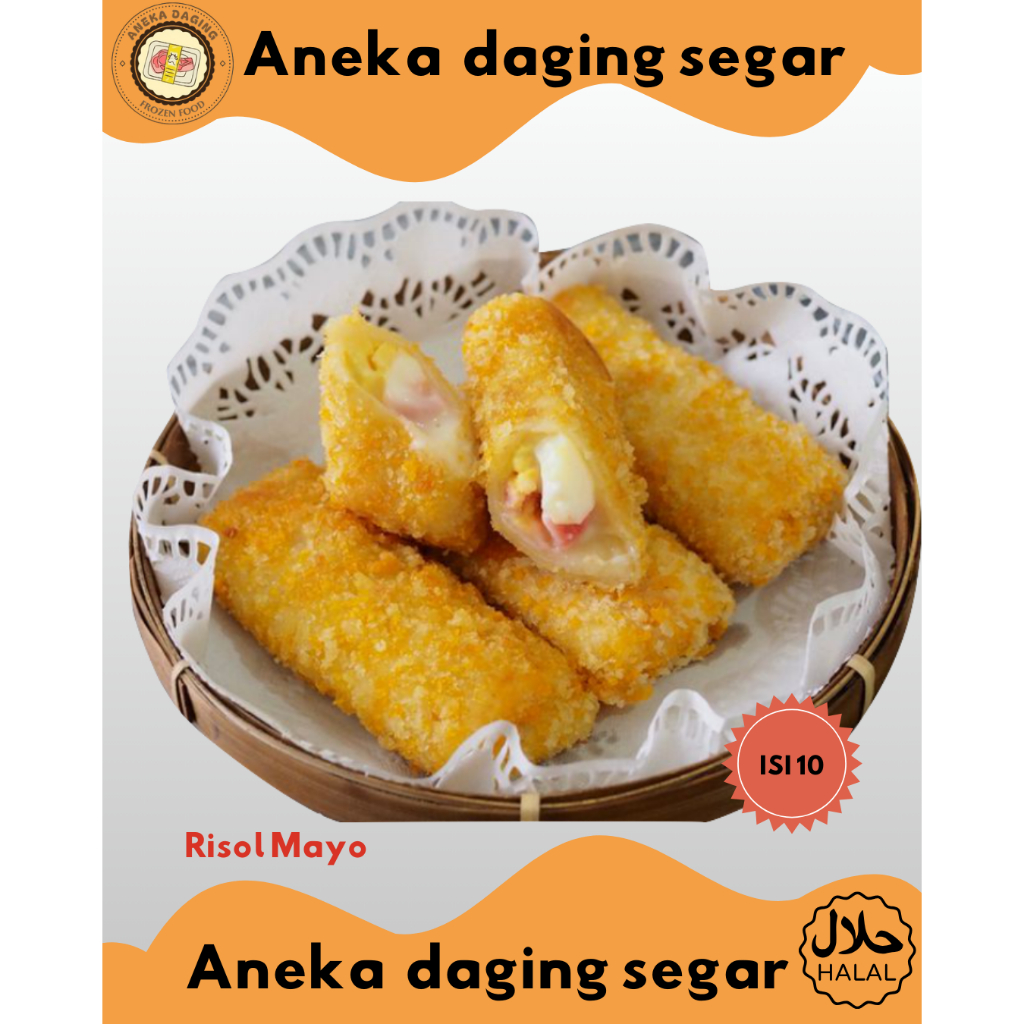 

Risol Mayonaise Original Frozen Risollaku Isi 10