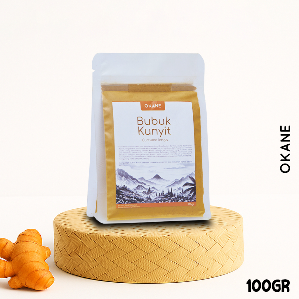 Kunyit Bubuk Asli OKANE 100 gr / Kunyit Bubuk Original