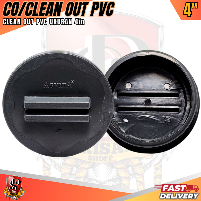 CO / Clean Out PVC 4 Inch / Tutup Pipa Septic Tank / Clean Out PVC 4" Dop Drat Tebal Kuat Anti Bocor