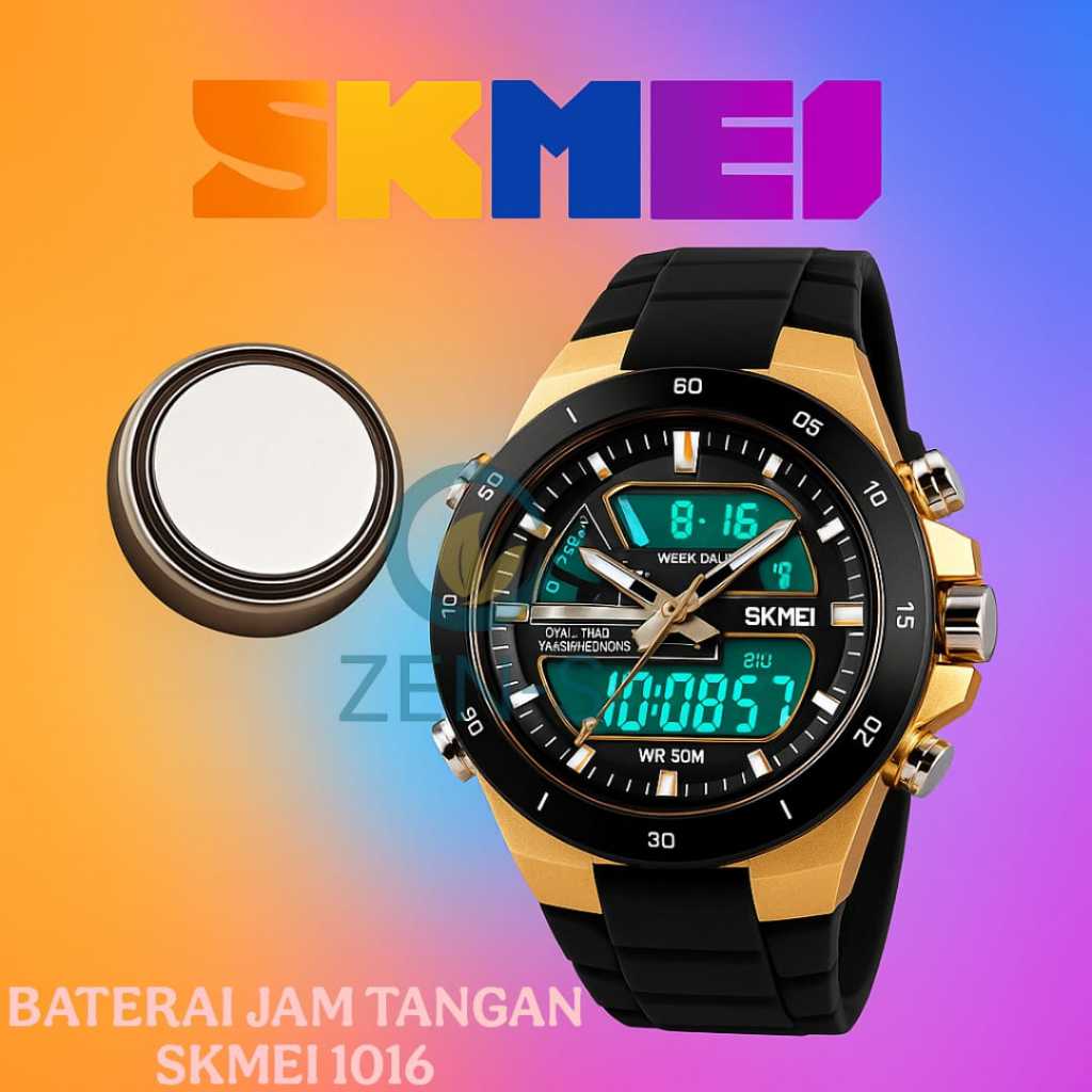 Baterai Jam Tangan Skmei 1016 Battery Batrei Skmei 1016 Original