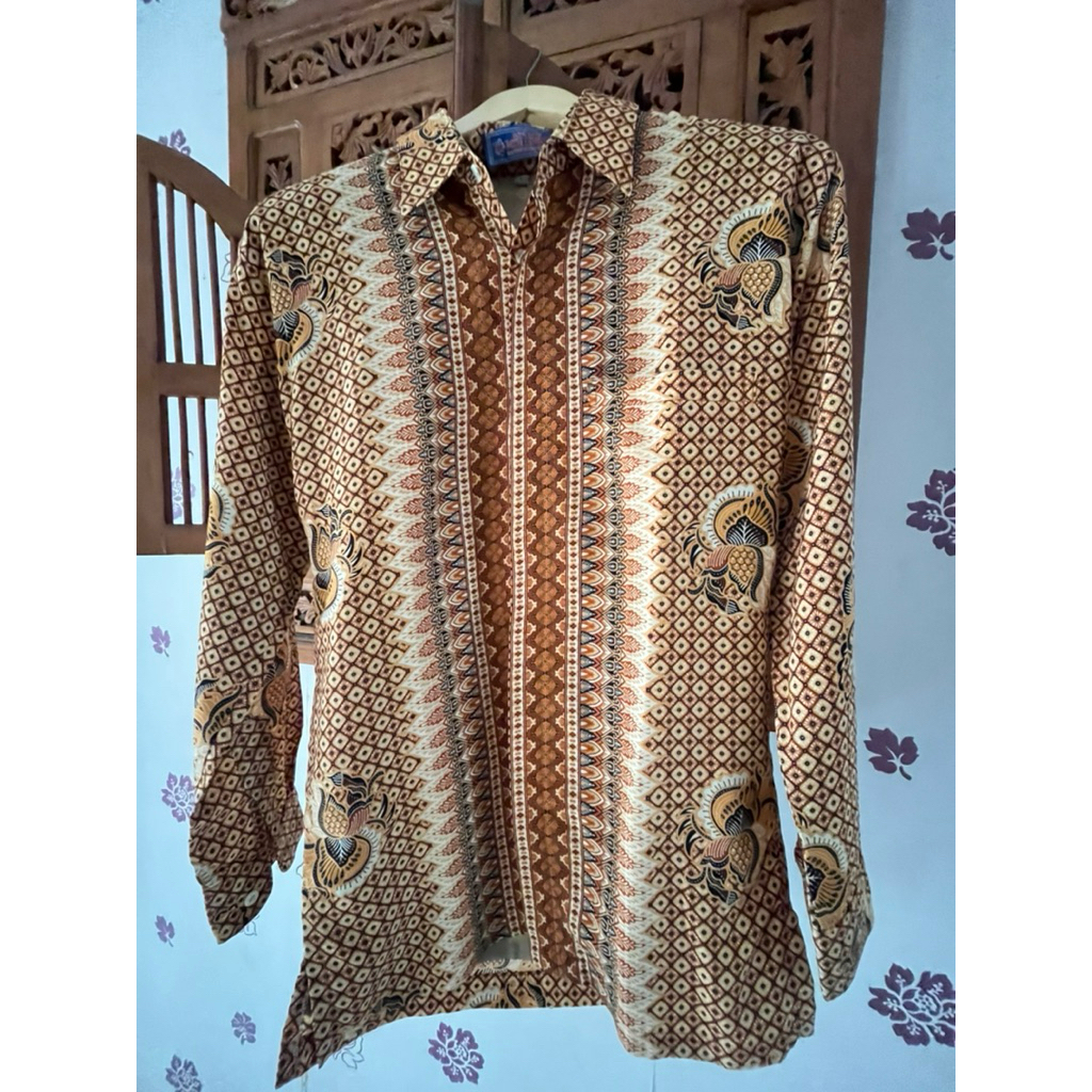 Baju Batik Pria Preloved Second Branded Batik ANUGRAH ( LD 95 P 72 )