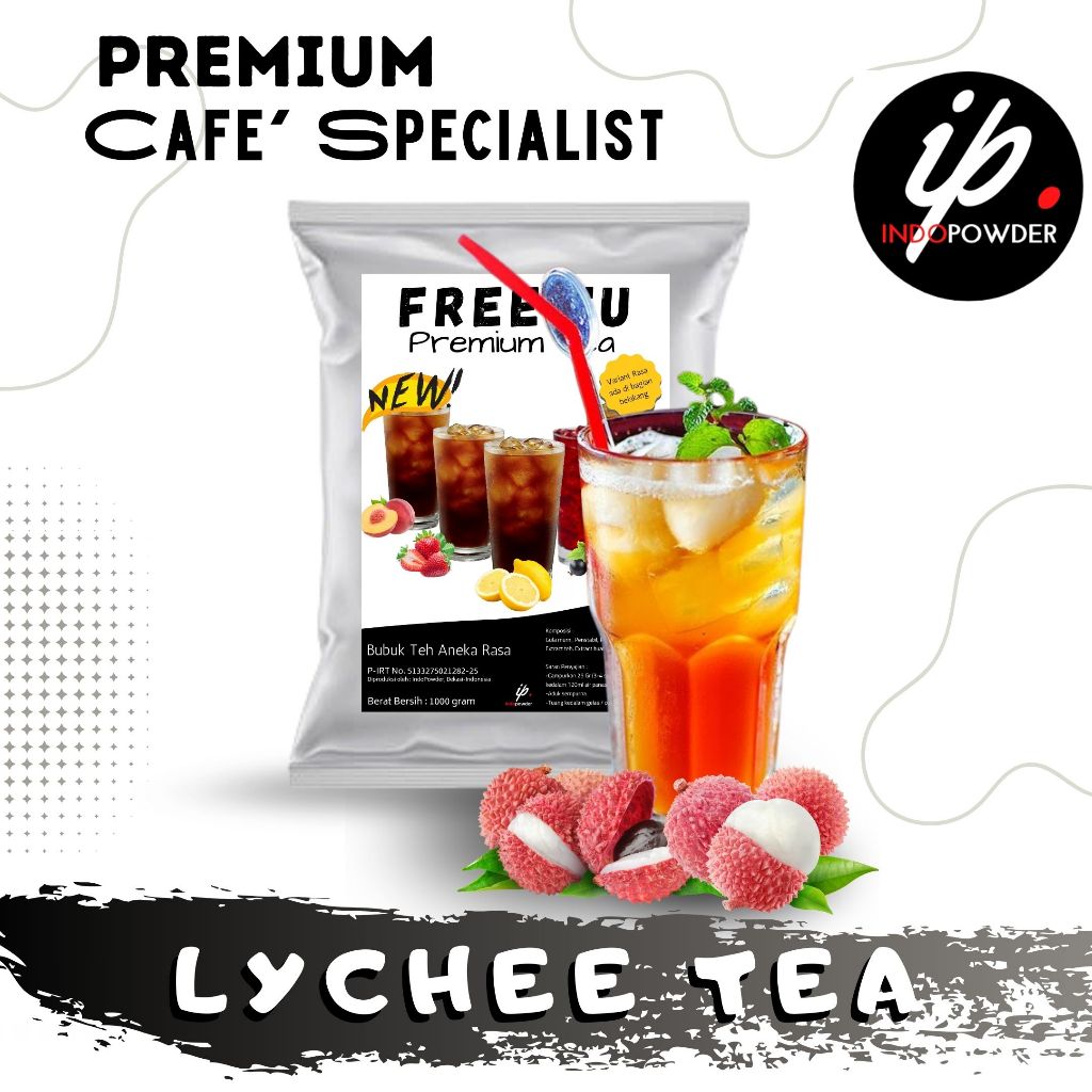 

Indopowder - Bubuk PREMIUM LYCHEE TEA / TEH LECI / LECY TEA 1Kg Untuk Cafe, Waralaba & Resto