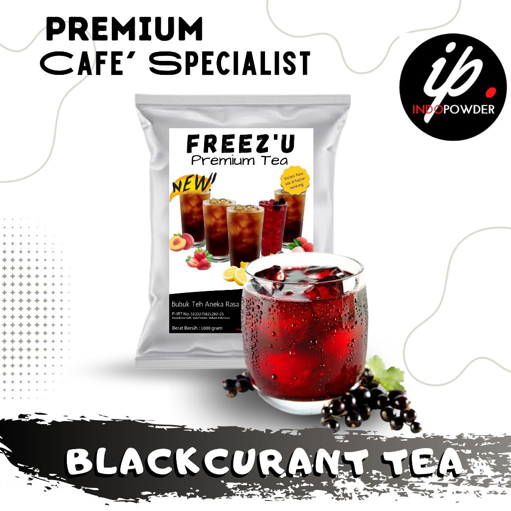 

Indopowder - Bubuk PREMIUM BLACKCURRANT / BLACKCURANT TEA 1Kg Untuk Cafe, Waralaba & Resto