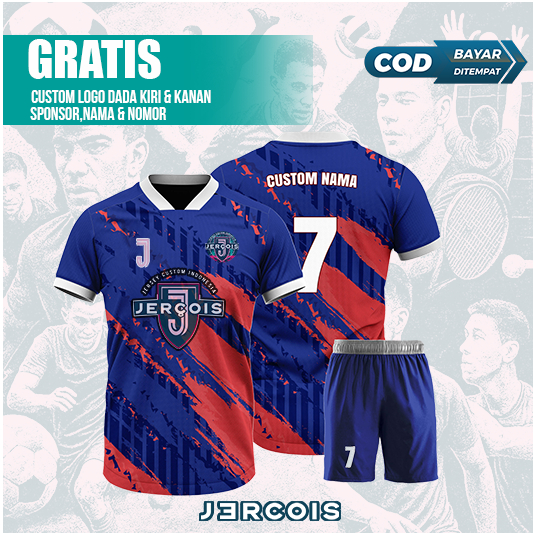 JERCOIS | CUSTOM JERSEY BOLA | CUSTOM JERSEY FUTSAL | CUSTOM JERSEY BADMINTON | CUSTOM JERSEY SATUAN
