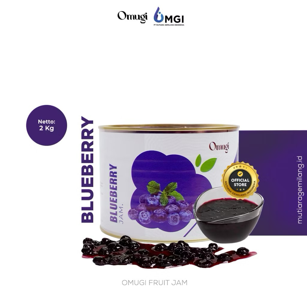 

Omugi Jam Blueberry 2kg / Selai Buau Blueberry 2kg