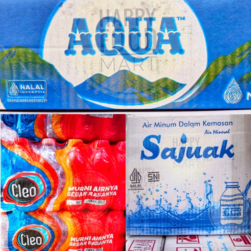 [TERMURAH] CLEO AIR MURNI BOTOL MINI 220 ML 1 PACK 24 PCS/AIR MINERAL BPA FREE/SAJUAK AIR MINUM/CLEO