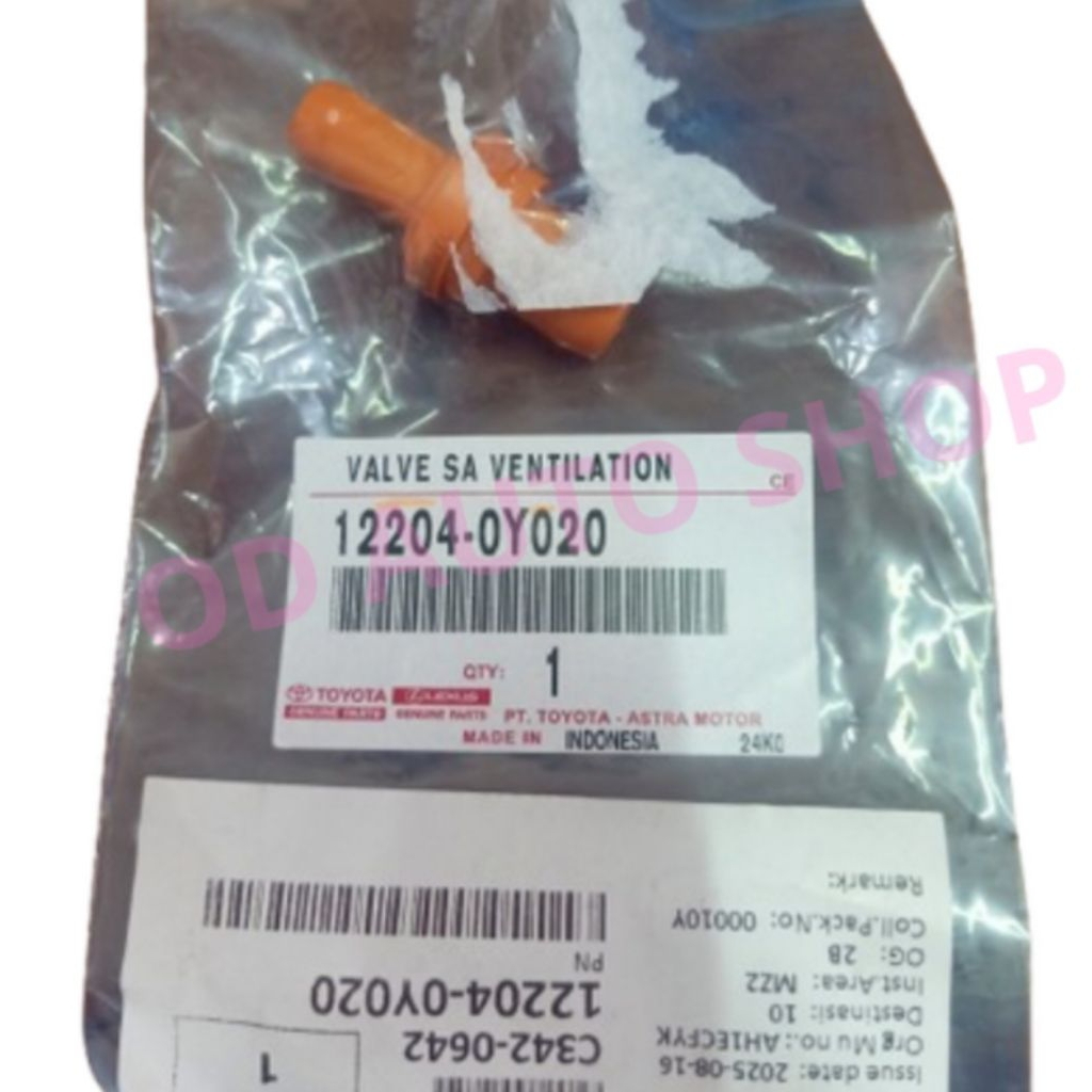 12204-0Y020 Valve Pcv Toyota Avanza Agya Granmax Original