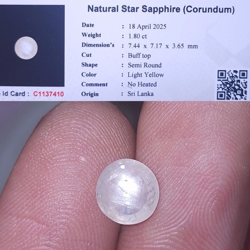 natural light yellow star sapphire ceylon safir srilanka no treatment