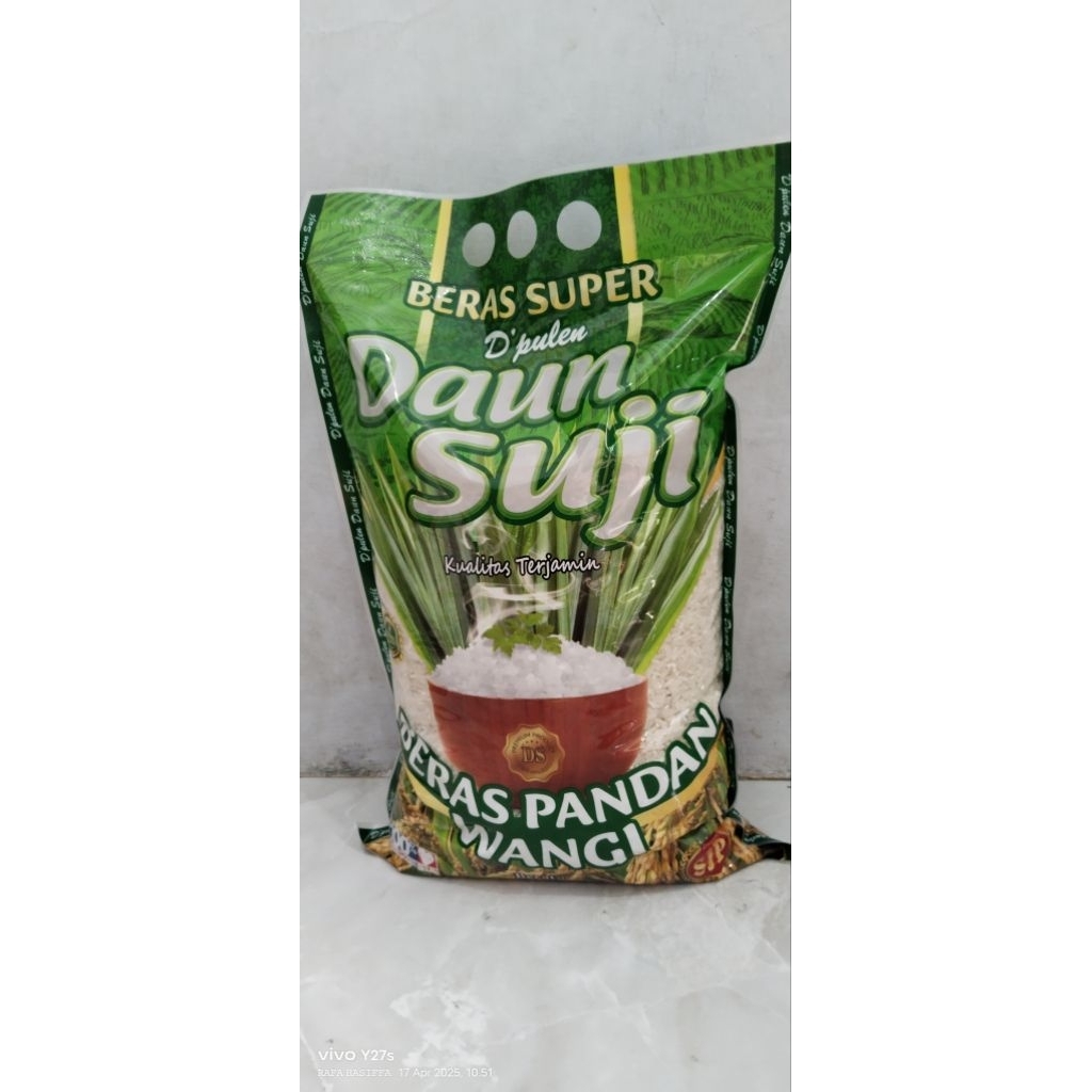 Beras 5Kg Daun suji /beras surabaya