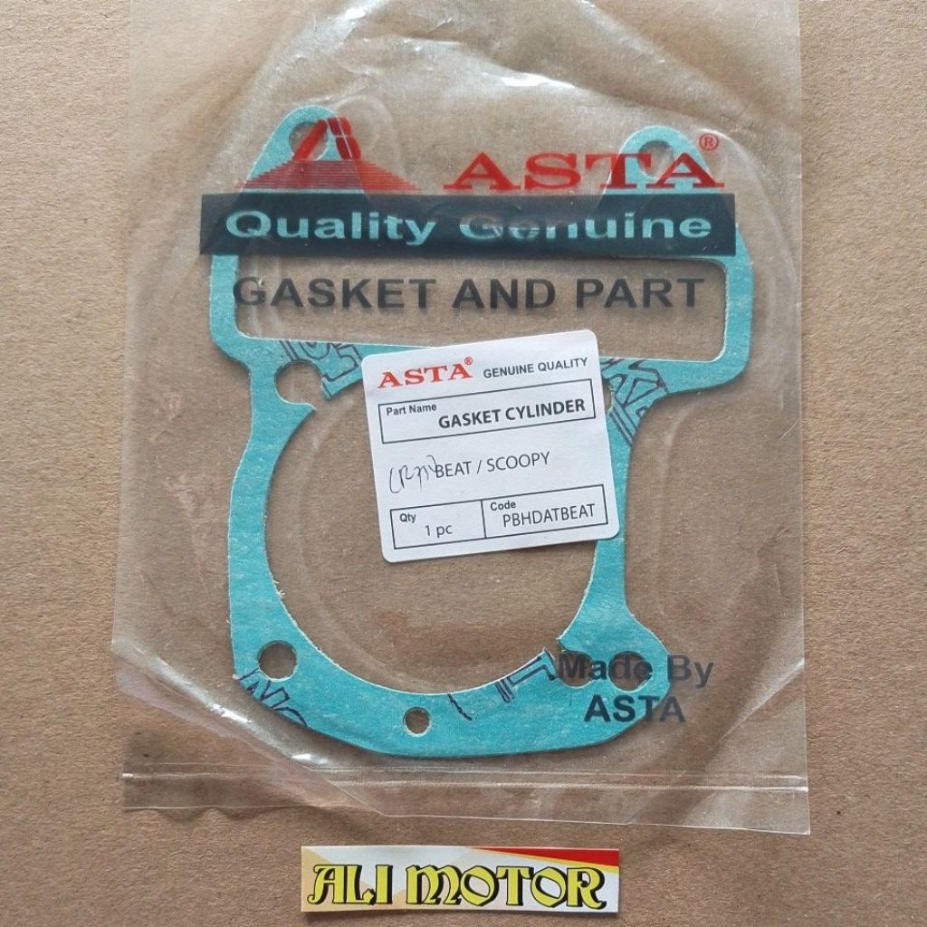 Packing gasket cylinder blok bawah boring ( KERTAS ) beat karbu scoopy karbu spacy karbu ori ASTA