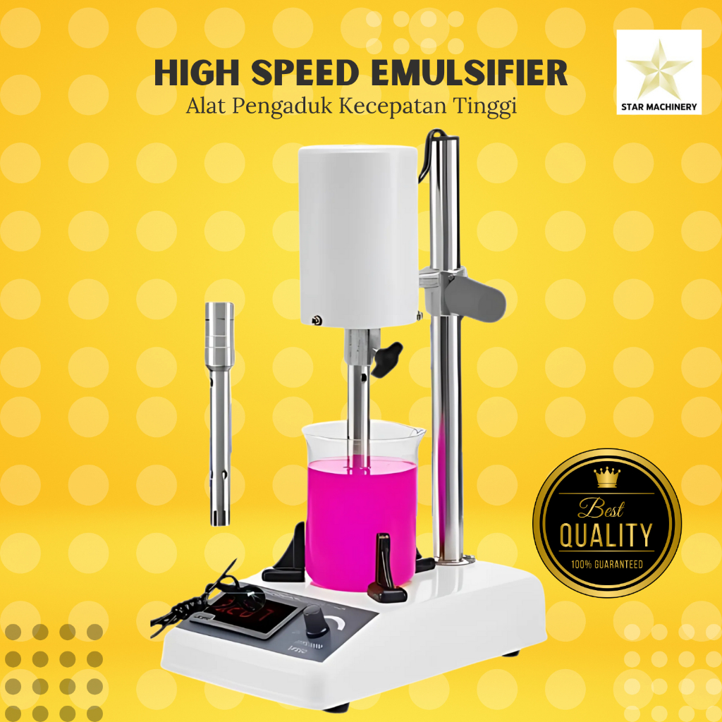 High Speed Emulsifier FSH-2A Homogenizer - Alat Pengaduk Kecepatan Tinggi untuk lotion, sabun cair, 