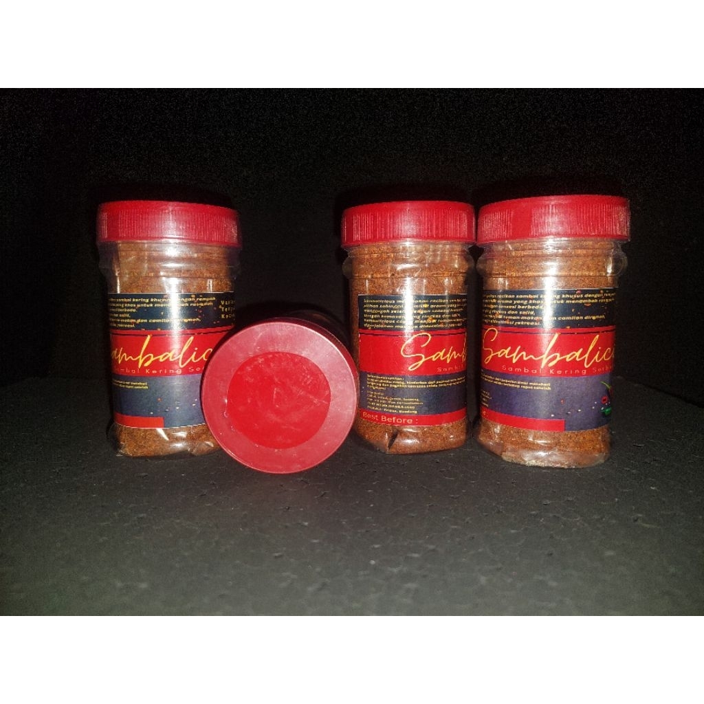 

sambal terasi kering serbaguna sambalicious siap konsumsi / 8bks