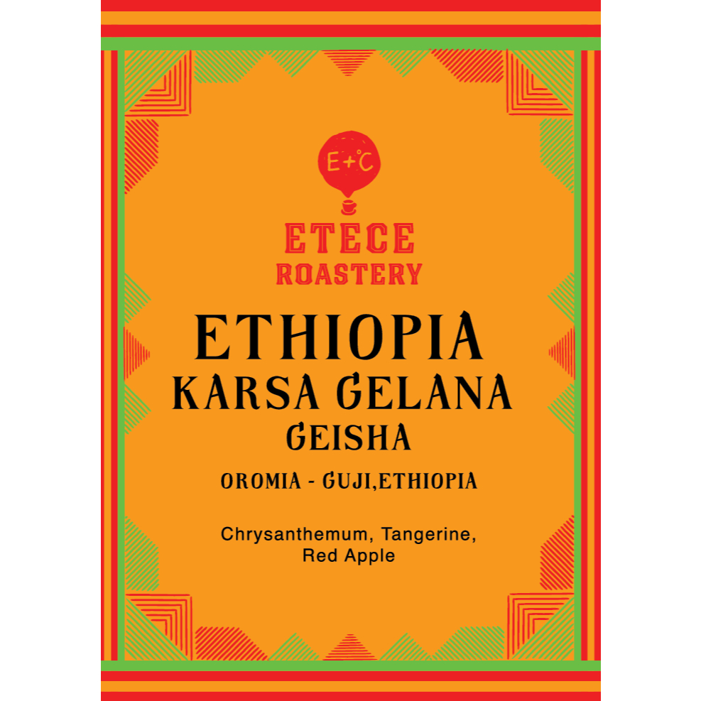 ETECE Roastery ETHIOPIA KARSA GELANA GEISHA Single Origin Specialty Coffee Beans