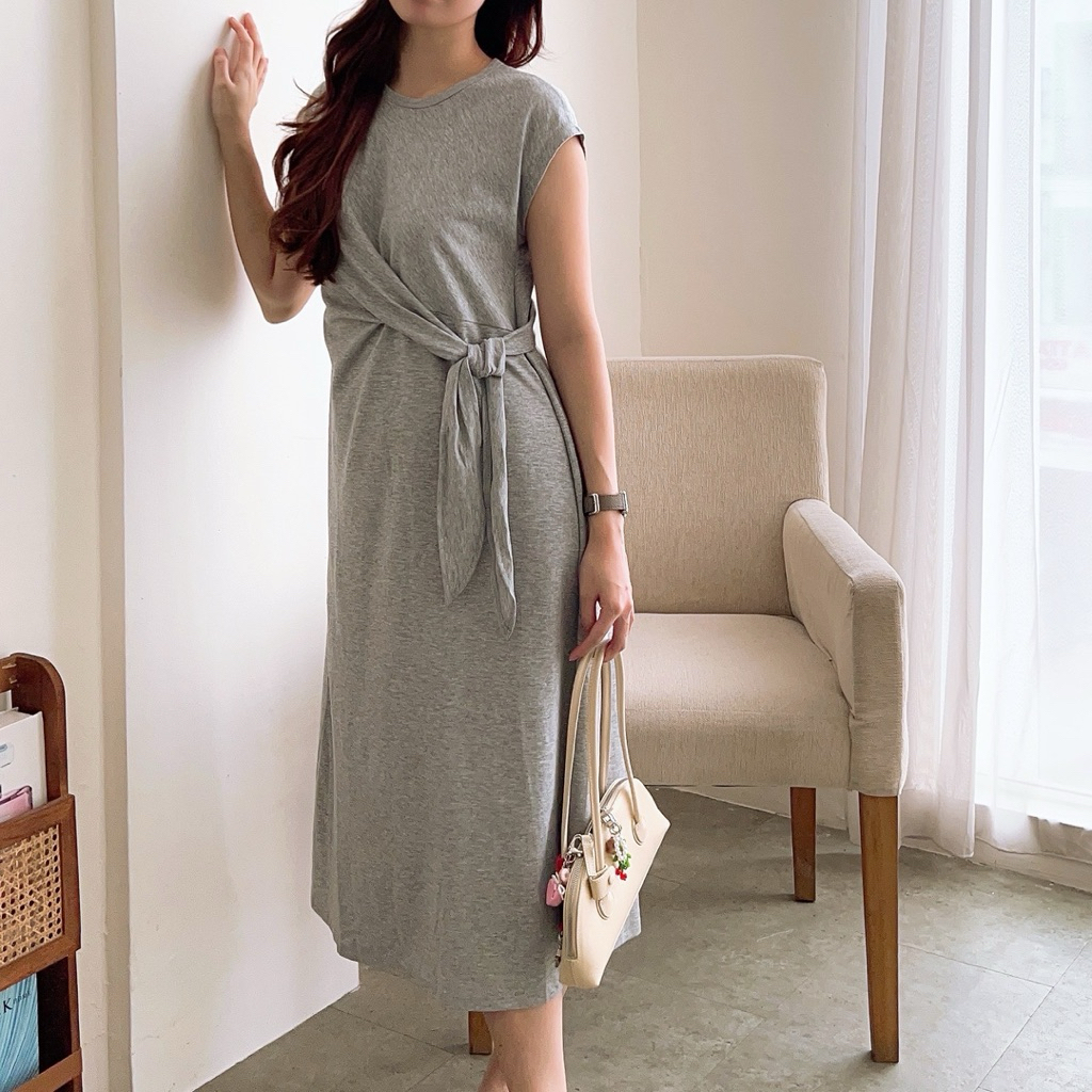 Ubud Side Tie Knit Dress Sophia Alice
