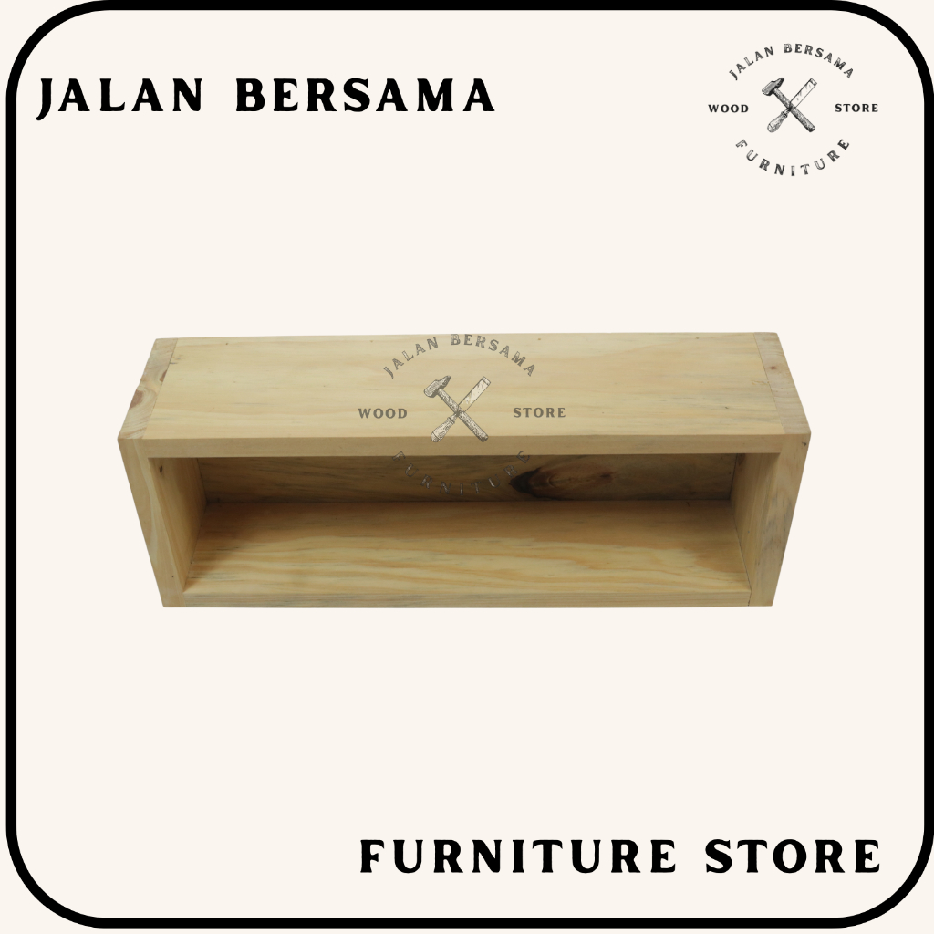 Rak Ambalan Dinding Persegi Panjang Rak Buku Bumbu Dapur Aesthetic Serbaguna