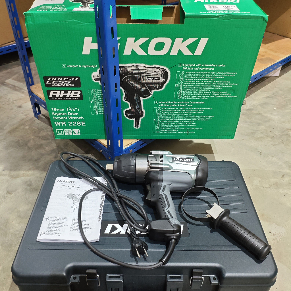 HIKOKI WR22SE 22mm ( 7/8" ) Impact Wrench 220V 800W / Mesin Pembuka Baut Mur 22 mm ( 7/8 Inch ) ( WR